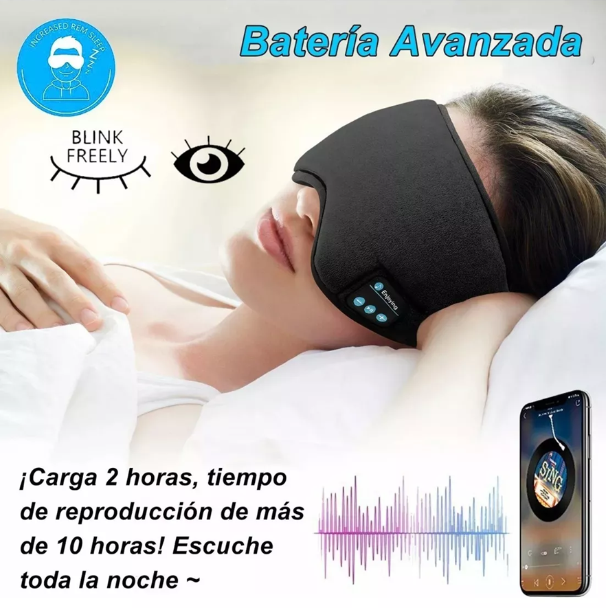 Antifaz con Audífonos Bluetooth