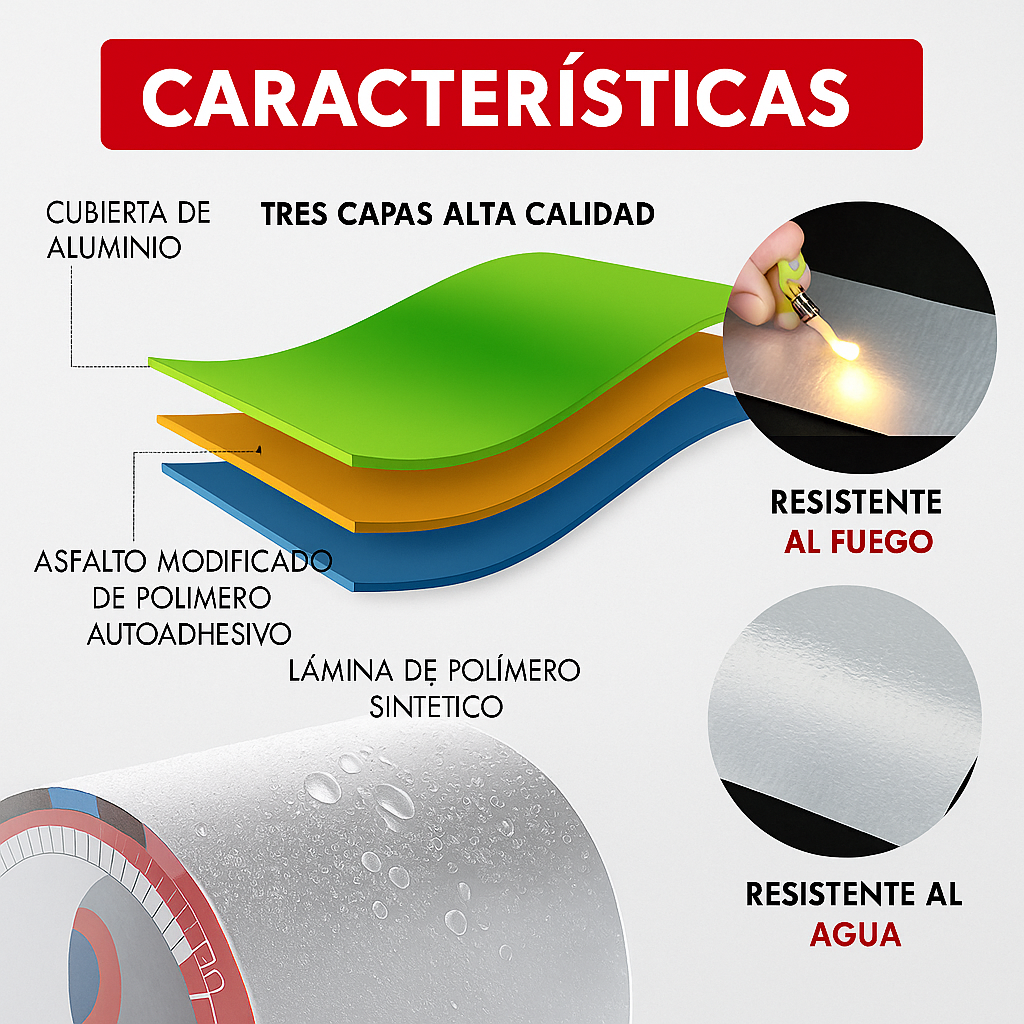 Cinta Selladora Impermeable 5 Metros