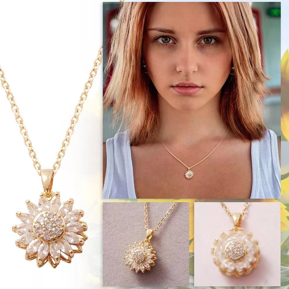 Collar de Girasol Giratorio