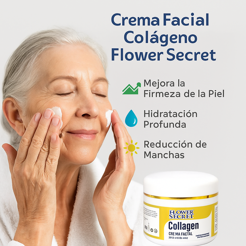 Crema Facial Colágeno Flower Secret®