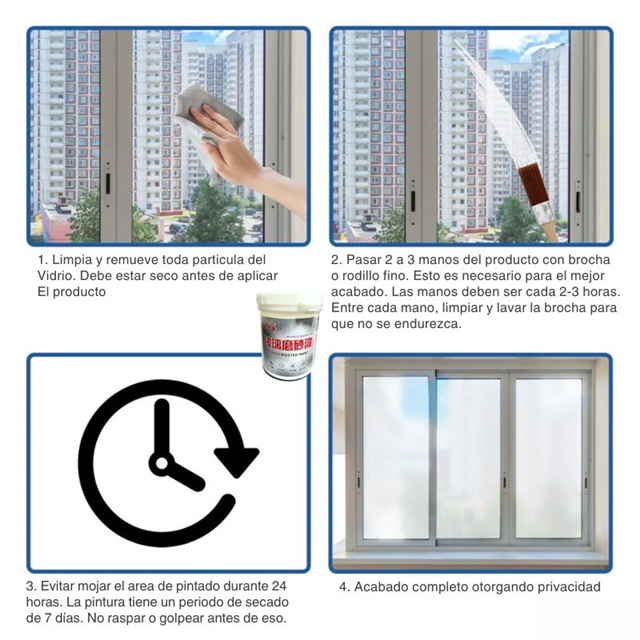 Esmalte para Vidrios Glass Frosted®