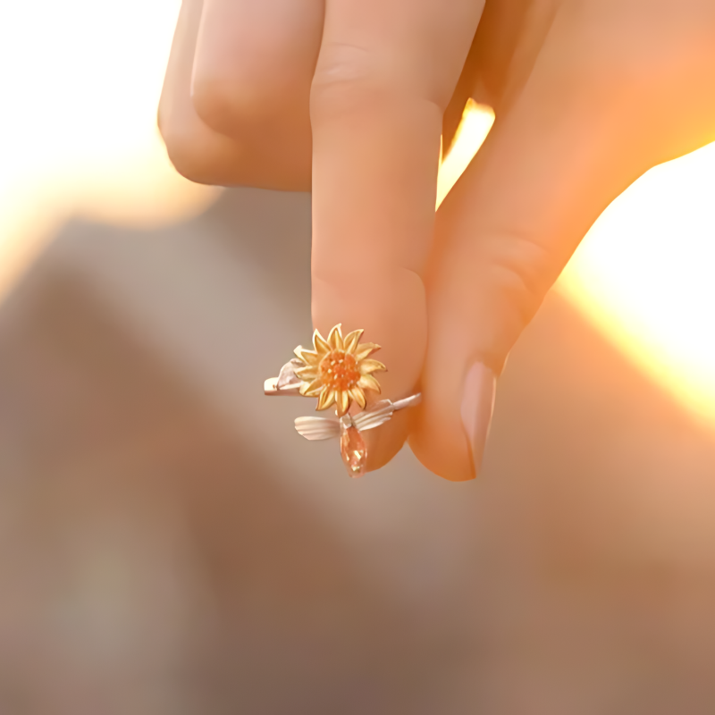 Anillo Giratorio de Girasol