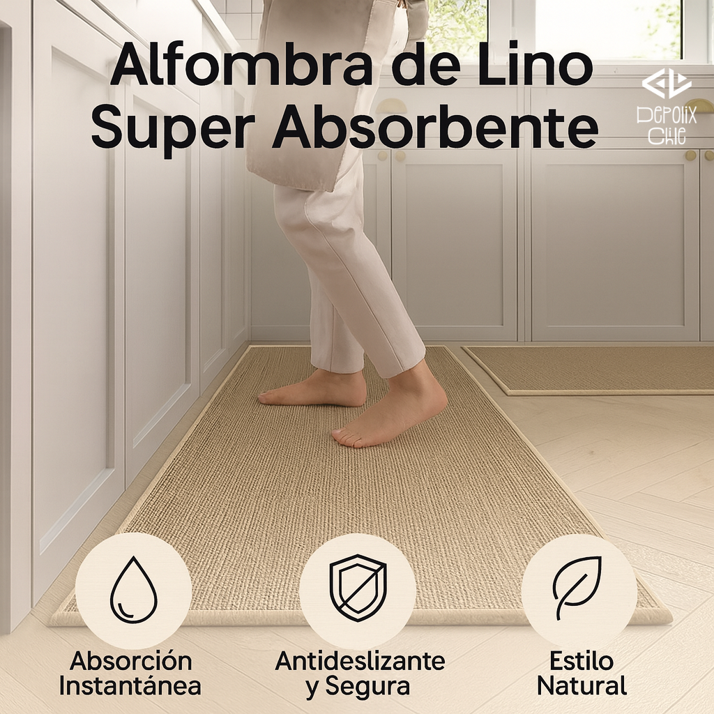 Alfombra de Lino Super Absorbente