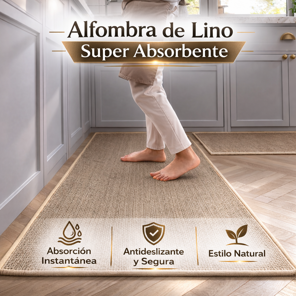 Alfombra de Lino Super Absorbente