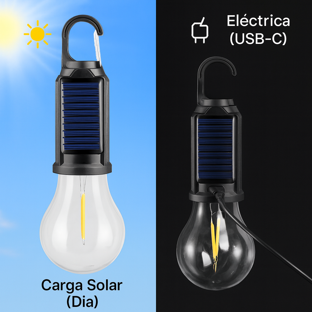 Ampolleta Led Solar Recargable