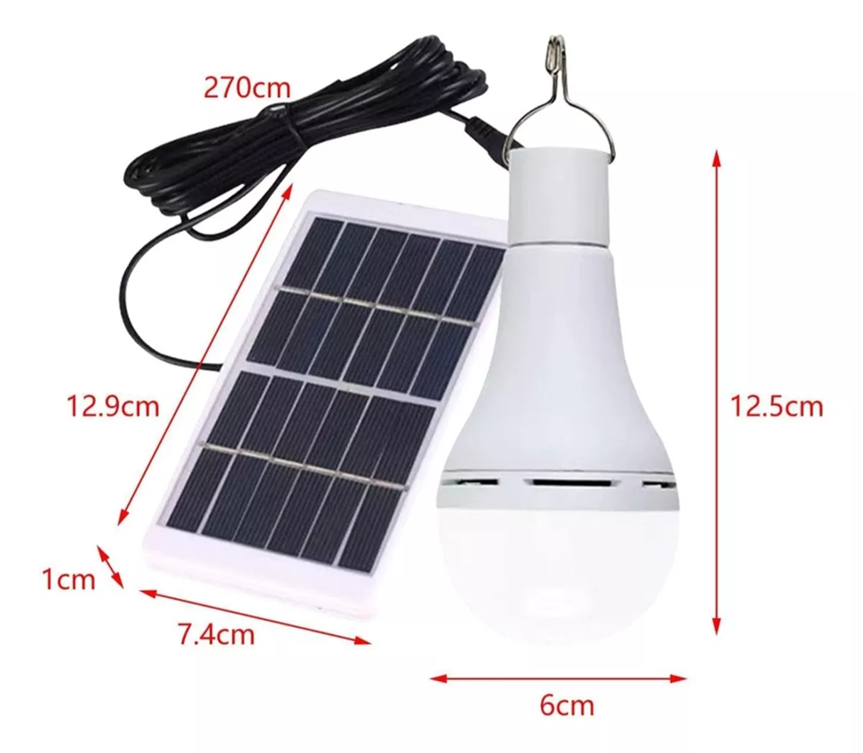 Ampolleta Led Panel Solar