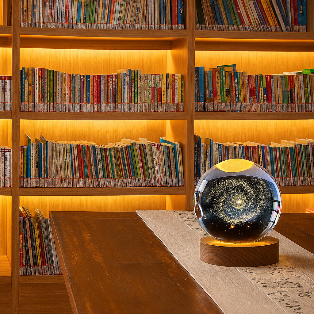 Lámpara 3D Esfera Cristal