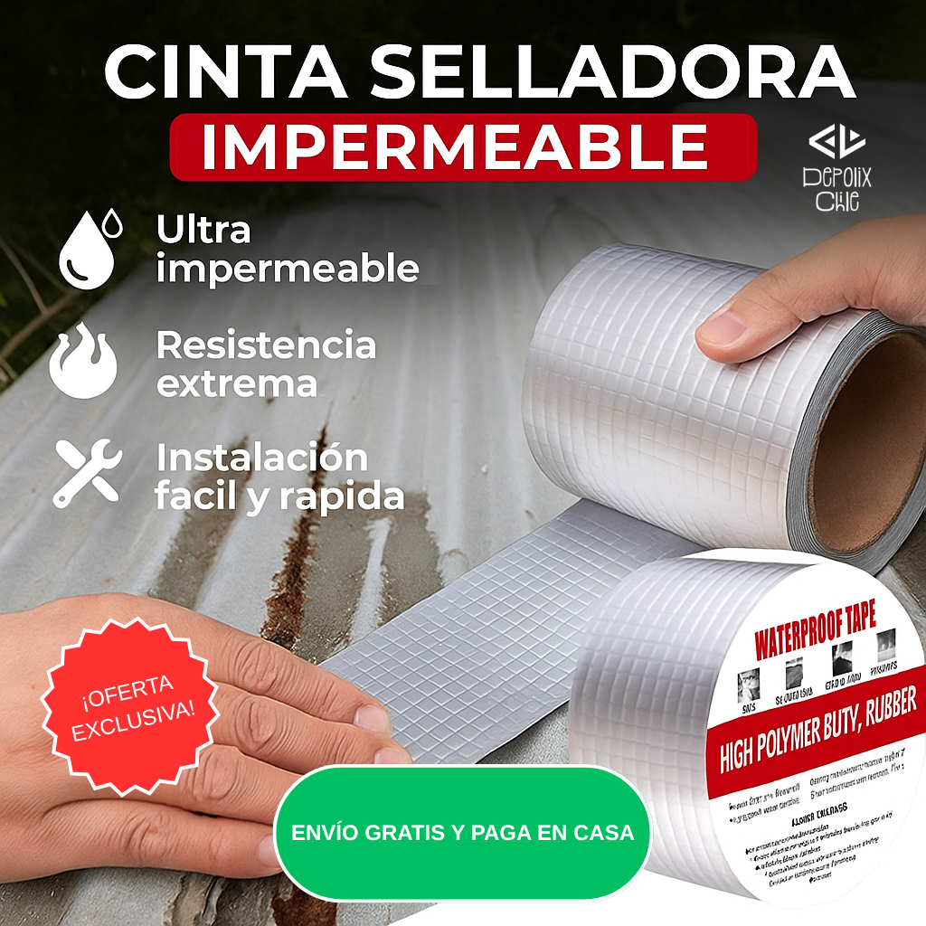 Cinta Selladora Impermeable 5 Metros