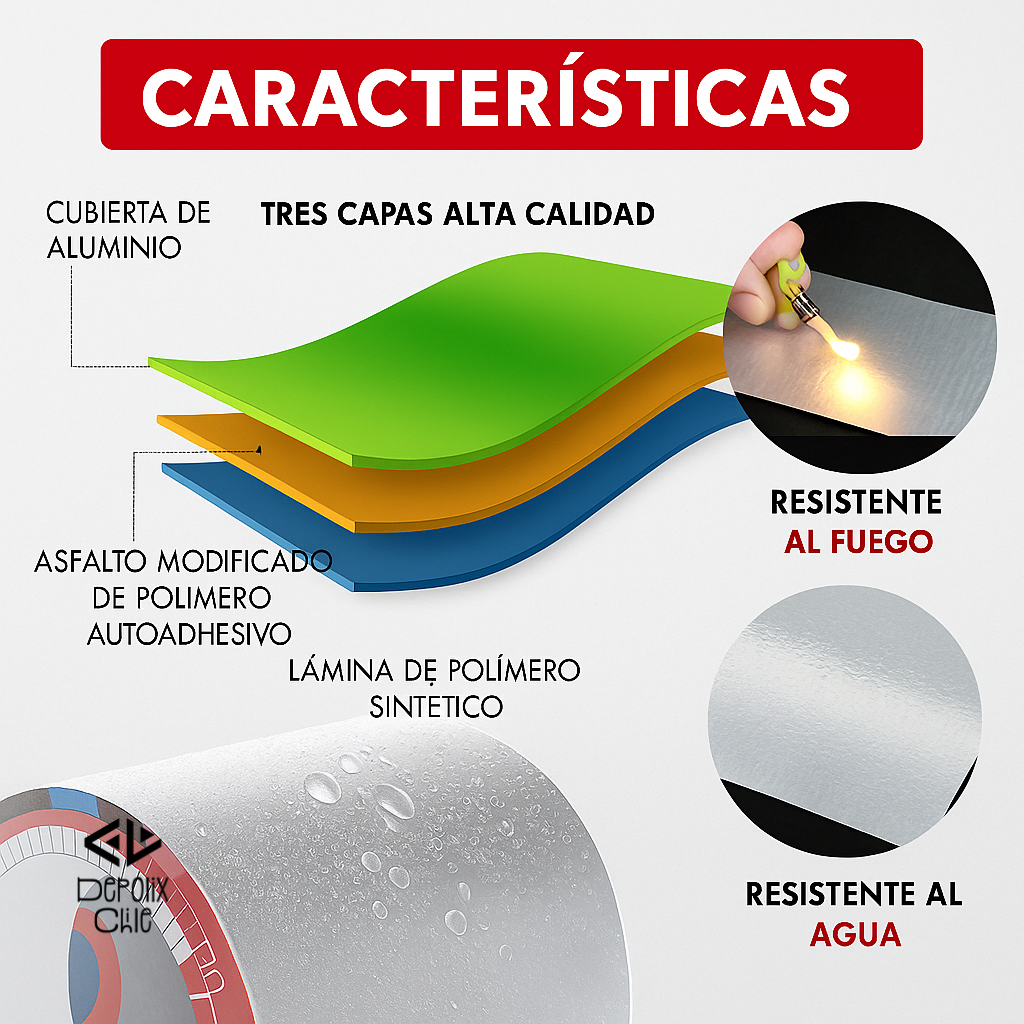 Cinta Selladora Impermeable 5 Metros