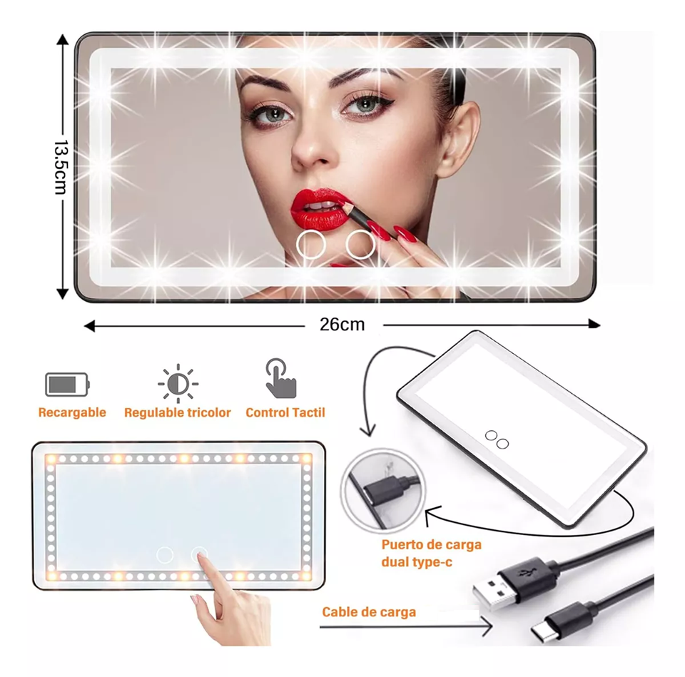 Espejo Maquillaje Led Light Mirror®