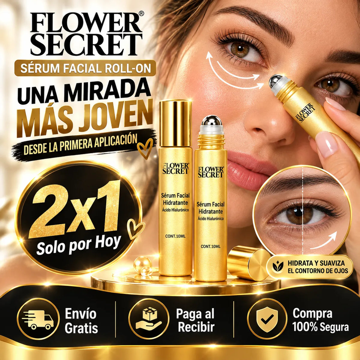 Serum Facial Roll On | Flower Secret®