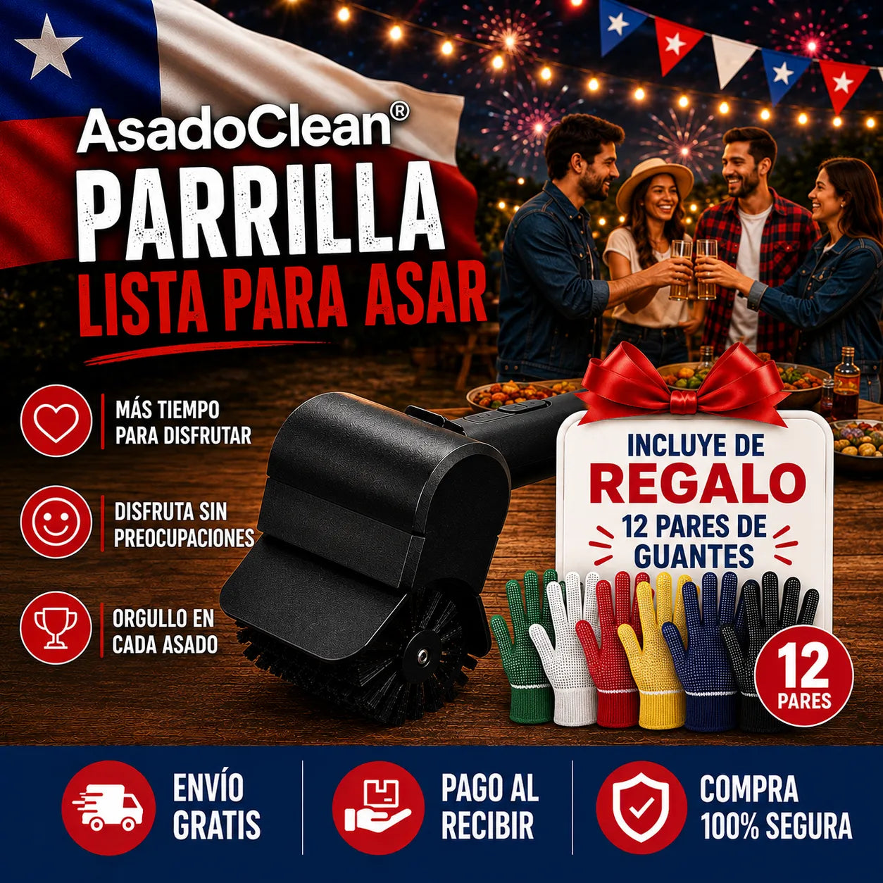 AsadoClean® | Parrilla Lista para Asar