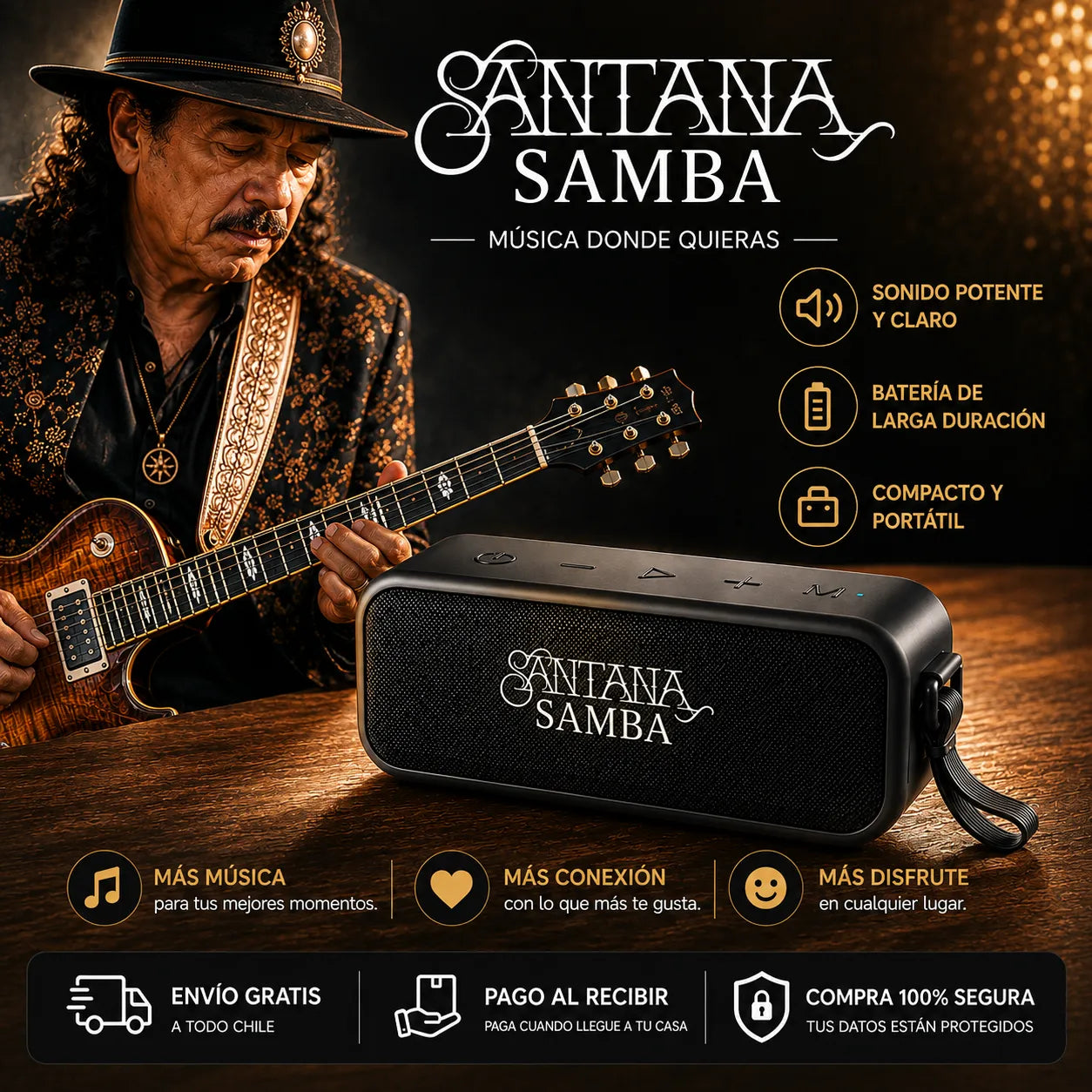 Parlante Santana Samba® | Música donde quieras