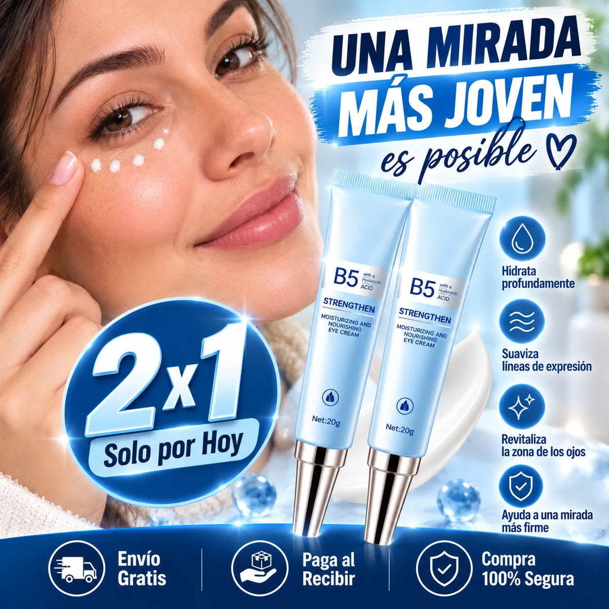 Pack 2 Contorno de Ojos | Vitamina B5 Sadoer®