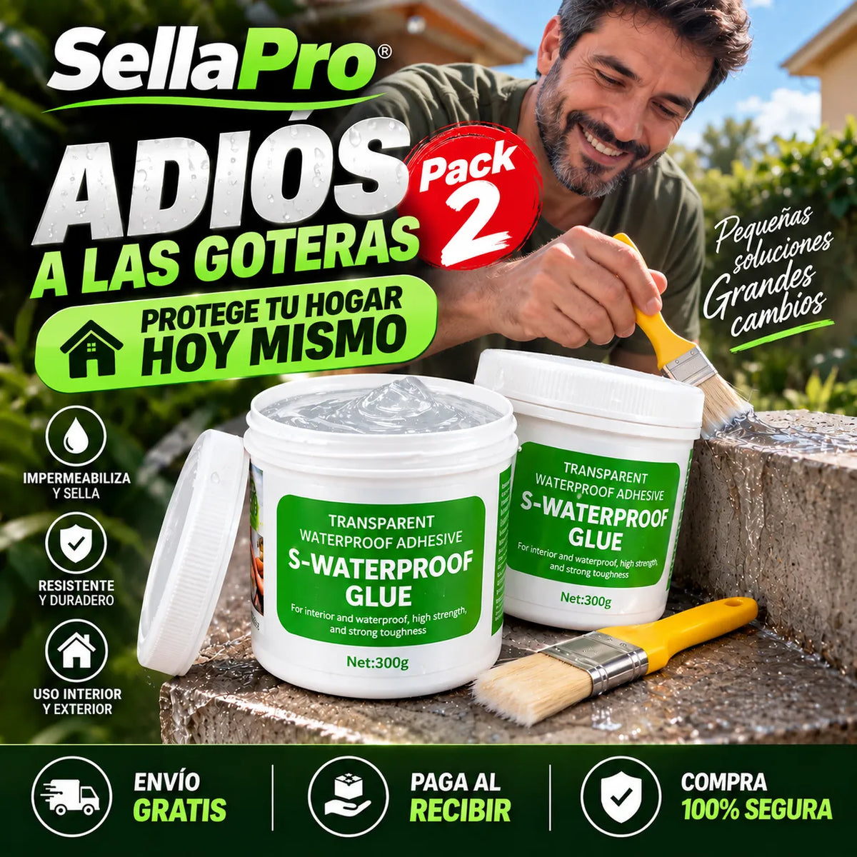 SellaPro® | Gel Sellador Impermeable Pack X2