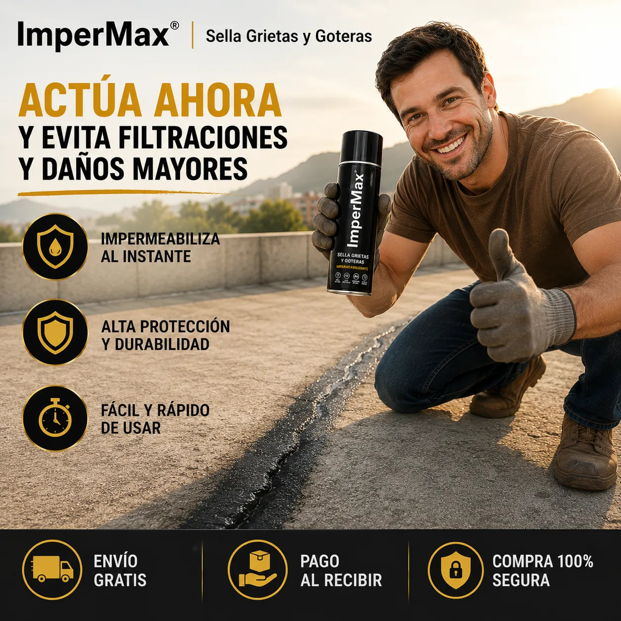 ImperMax® | Sella Grietas y Goteras