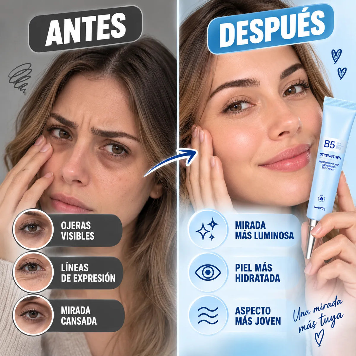 Pack 2 Contorno de Ojos | Vitamina B5 Sadoer®