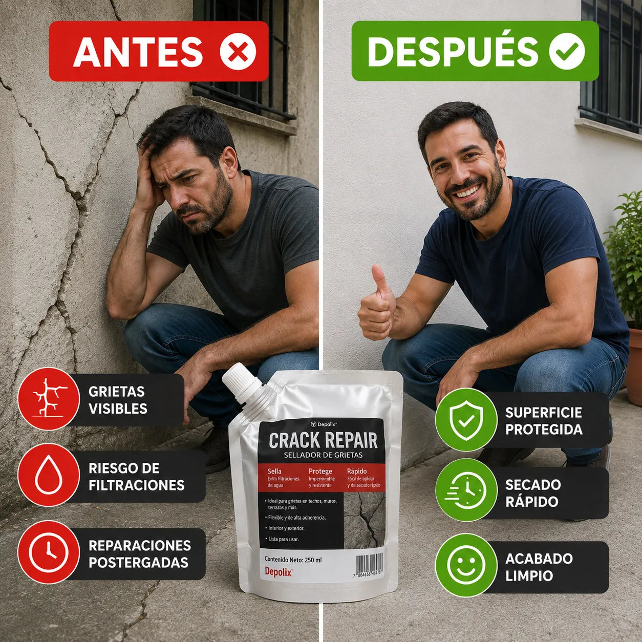 CrackRepair® | Repara Grietas en Concreto