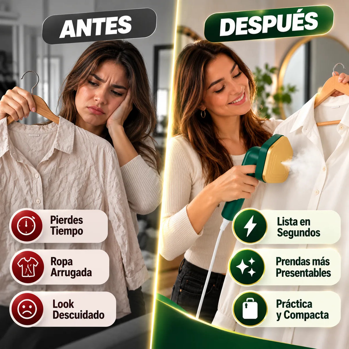 Plancha a Vapor Portátil