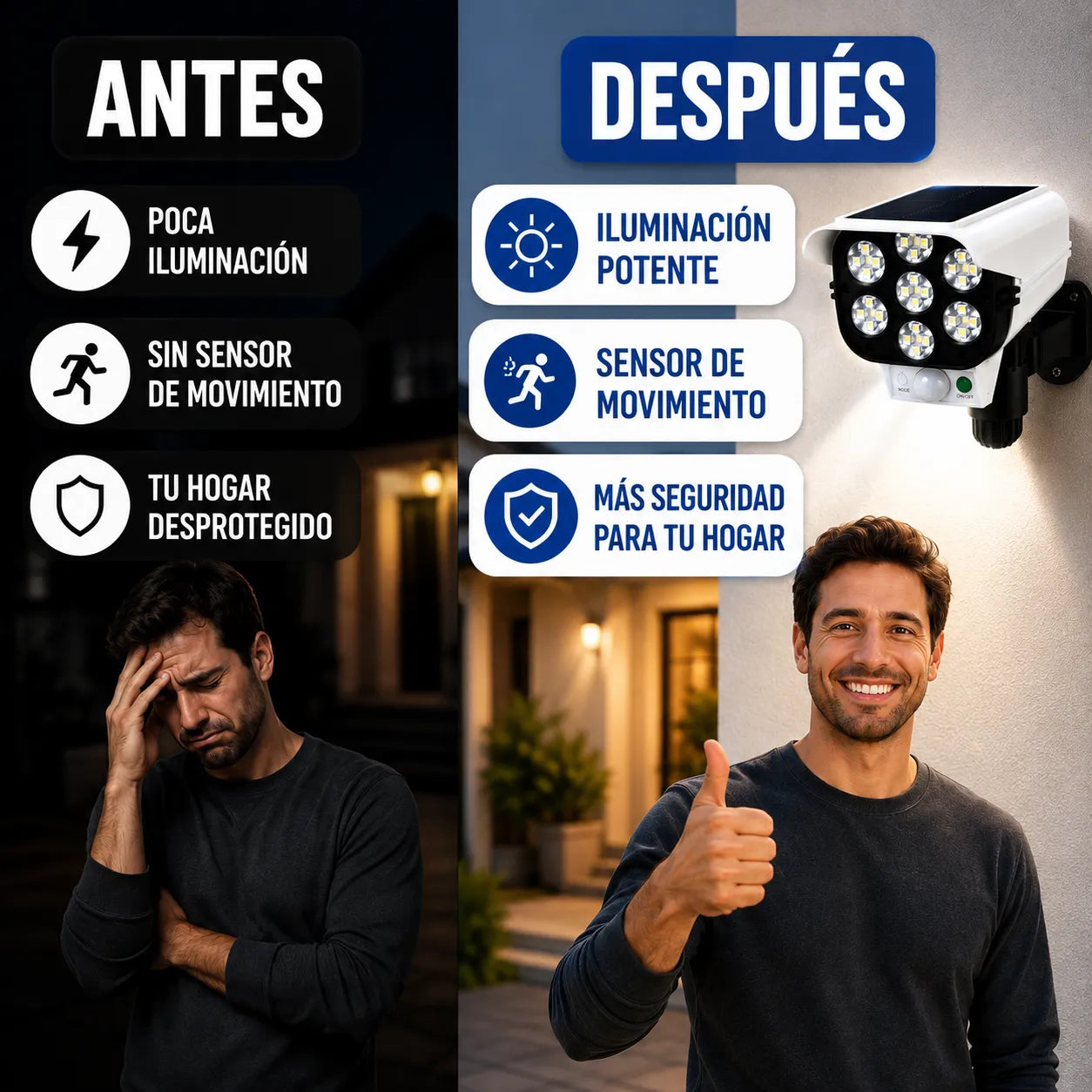 SolarGuard® | Foco Solar con Sensor