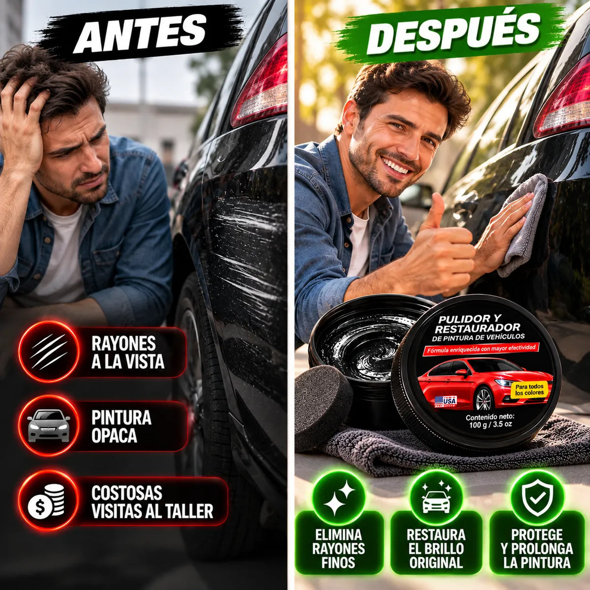Pulidor y Restaurador de Pintura de Vehiculos