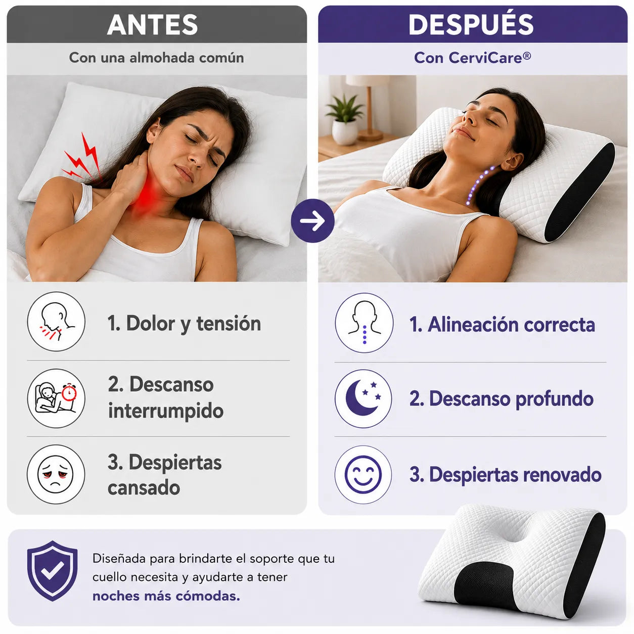 CerviCare® | Alivio al Dormir