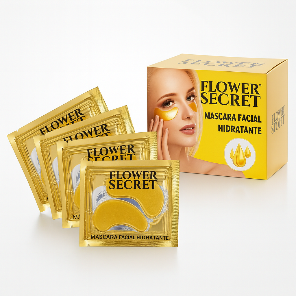 Mascarilla Colágeno Antiojeras Gold - Pack 10