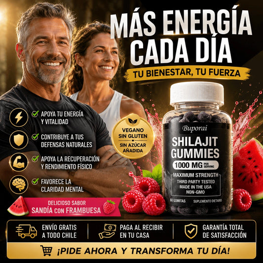 Shilajit Gomitas | Energía que Dura todo el Dia