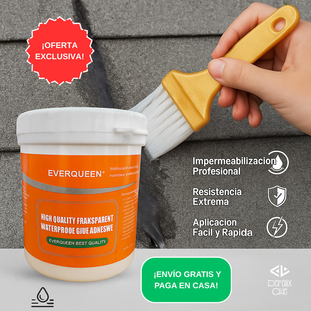 Adhesivo Transparente Impermeable + Brocha