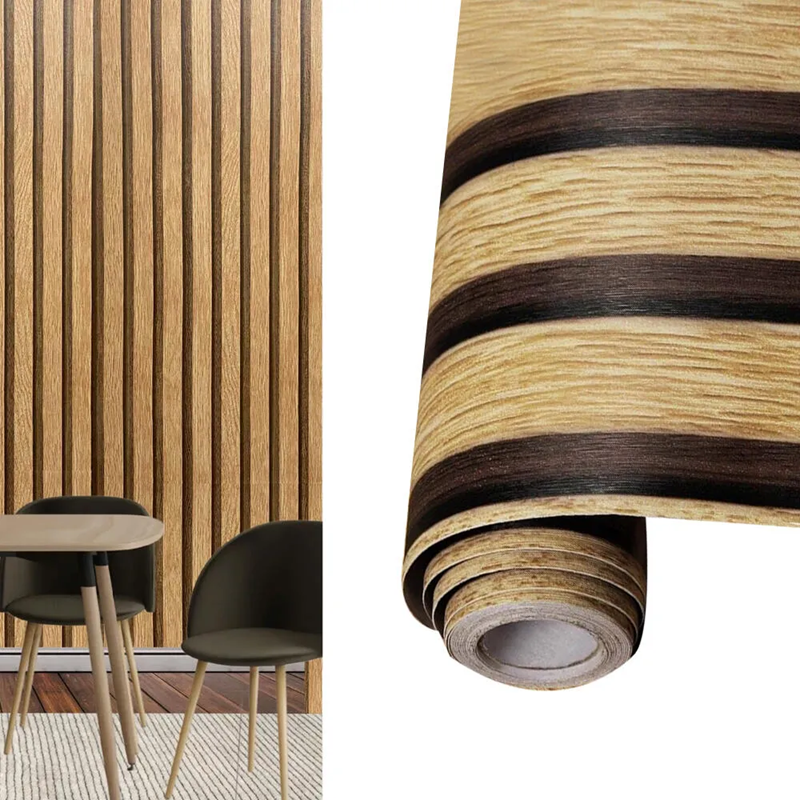 Papel Mural 3D Madera - 10 Metros