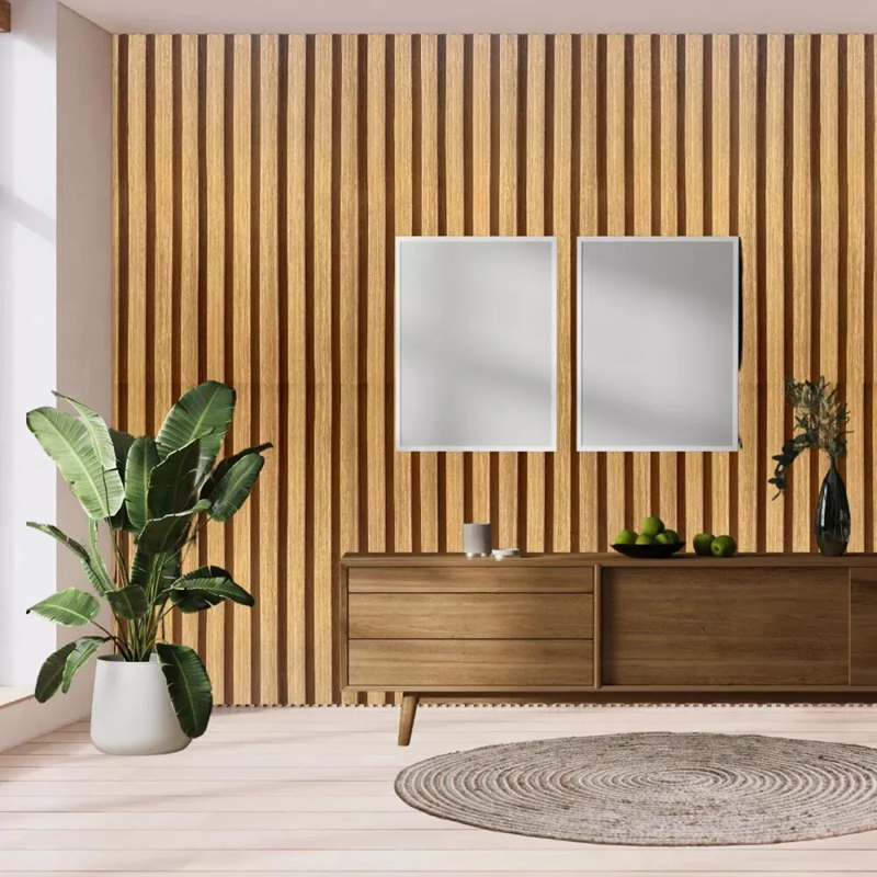 Papel Mural 3D Madera - 10 Metros