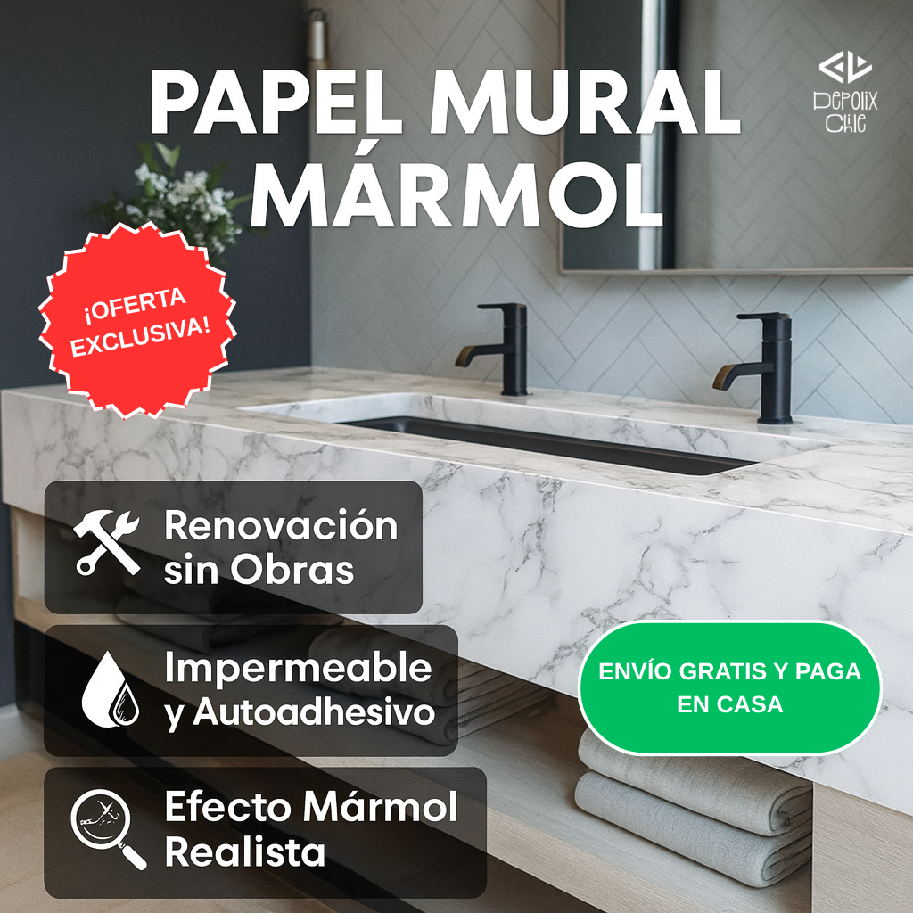 Papel Mural Mármol 10 Metros