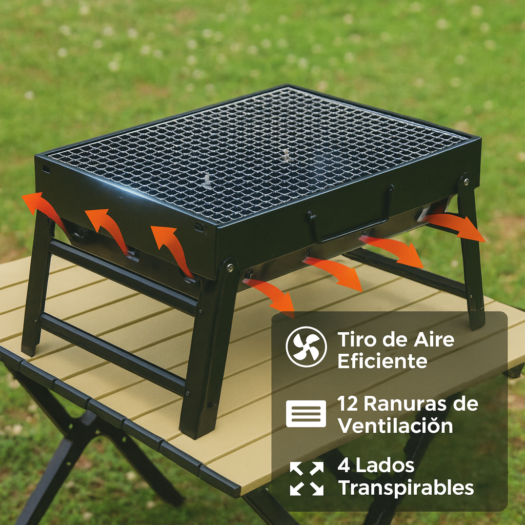Parrilla a Carbón Portátil