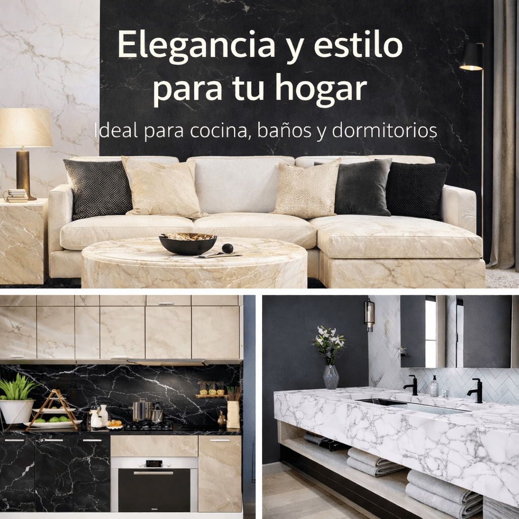 Papel Autoadhesivo Mármol - 10 Metros