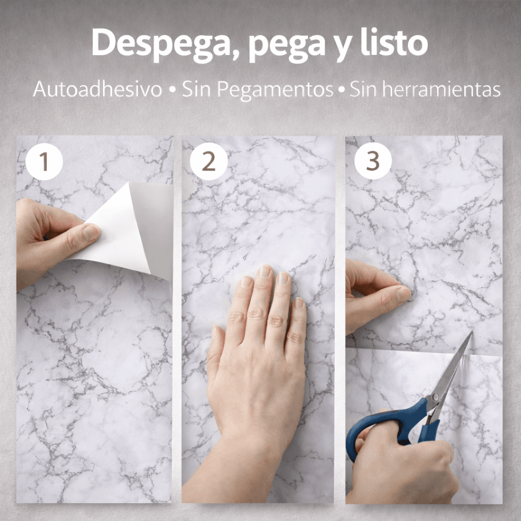 Papel Autoadhesivo Mármol - 10 Metros