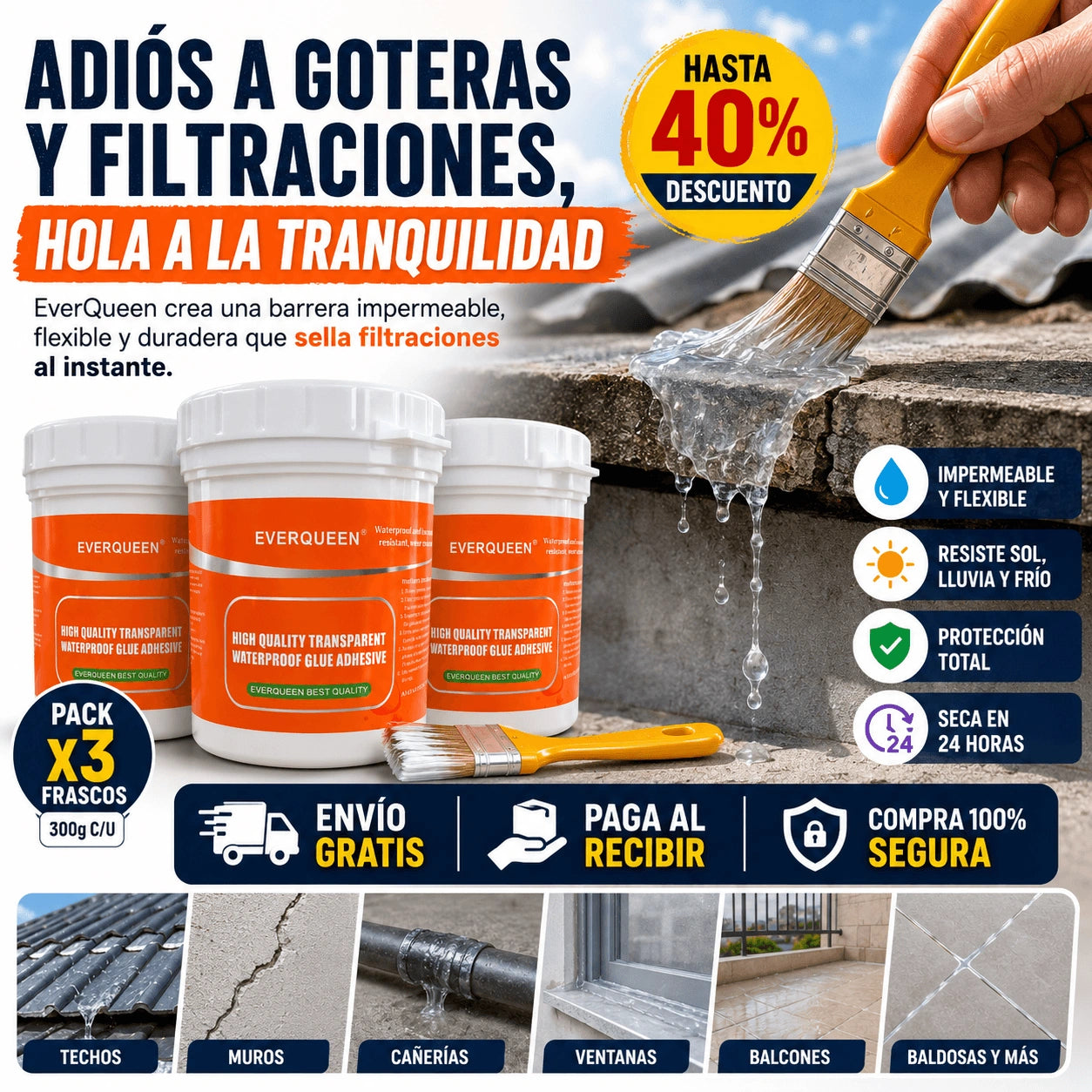 Sellador Impermeable EverQueen® - Pack 3