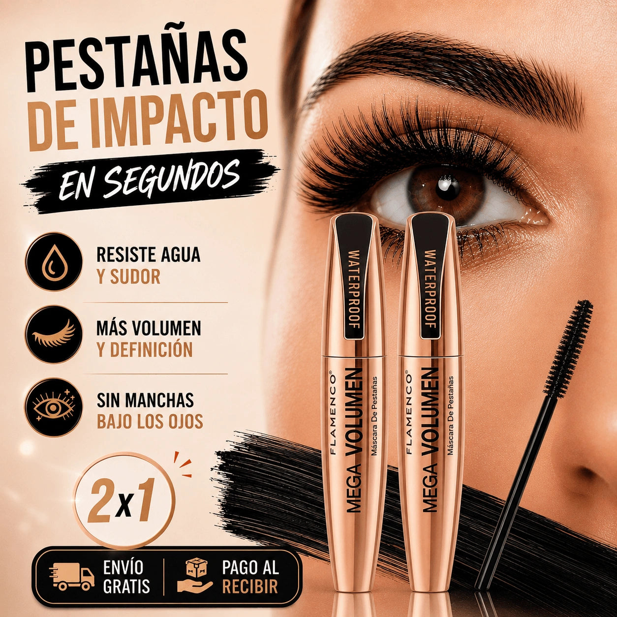 Mascara de Pestañas Flamenco® | Mega Volumen