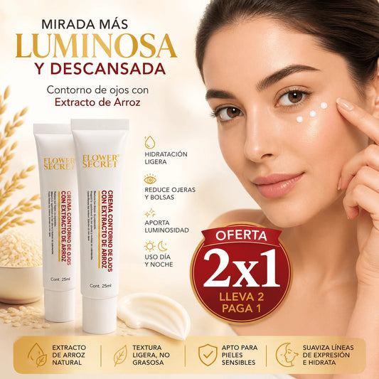 Contorno Ojos Extracto Arroz - Flower Secret®