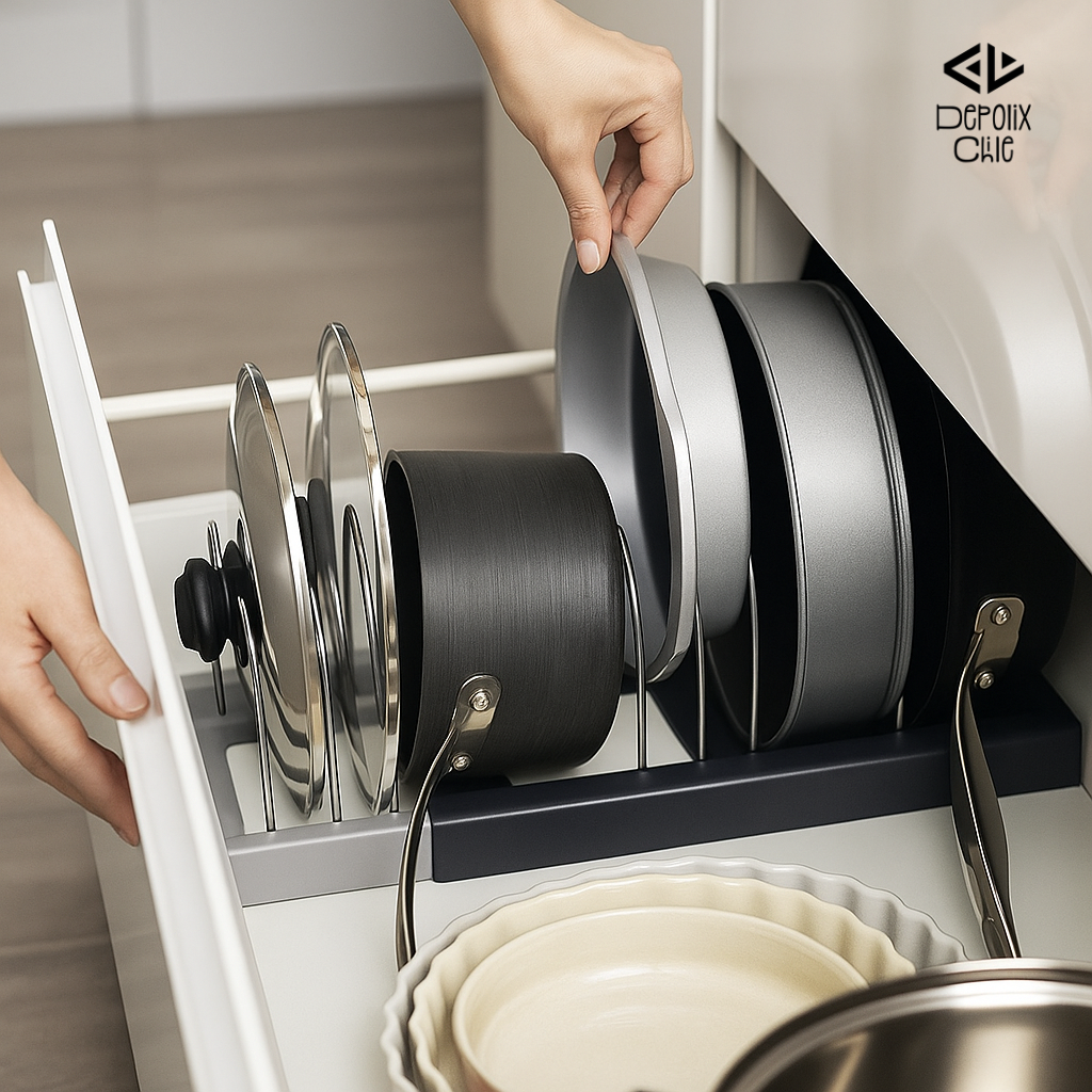 Organizador Extensible de Ollas y Sartenes