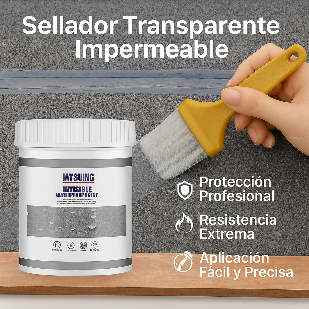 Sellador Transparente Impermeable + Brocha