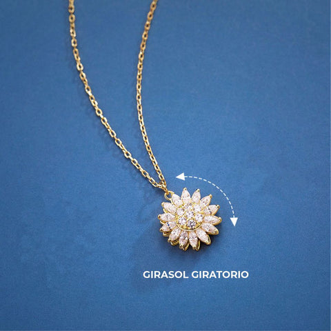 Collar de Girasol Giratorio