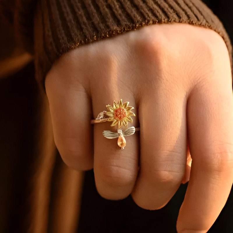 Anillo Giratorio de Girasol