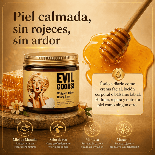 Crema Sebo Res EvilGoods - Piel Calmada e Hidratada