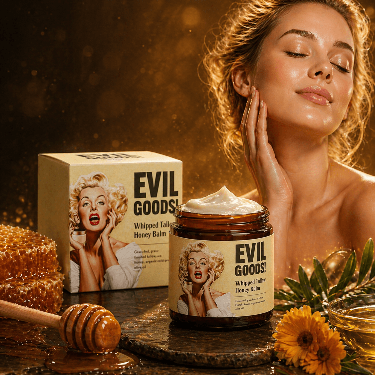 Crema Sebo Res EvilGoods - Piel Calmada e Hidratada