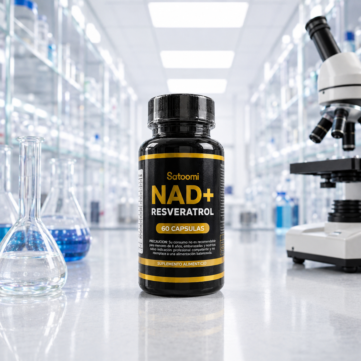 NAD+ Resveratrol Satoomi | Rejuvenece tu Organismo