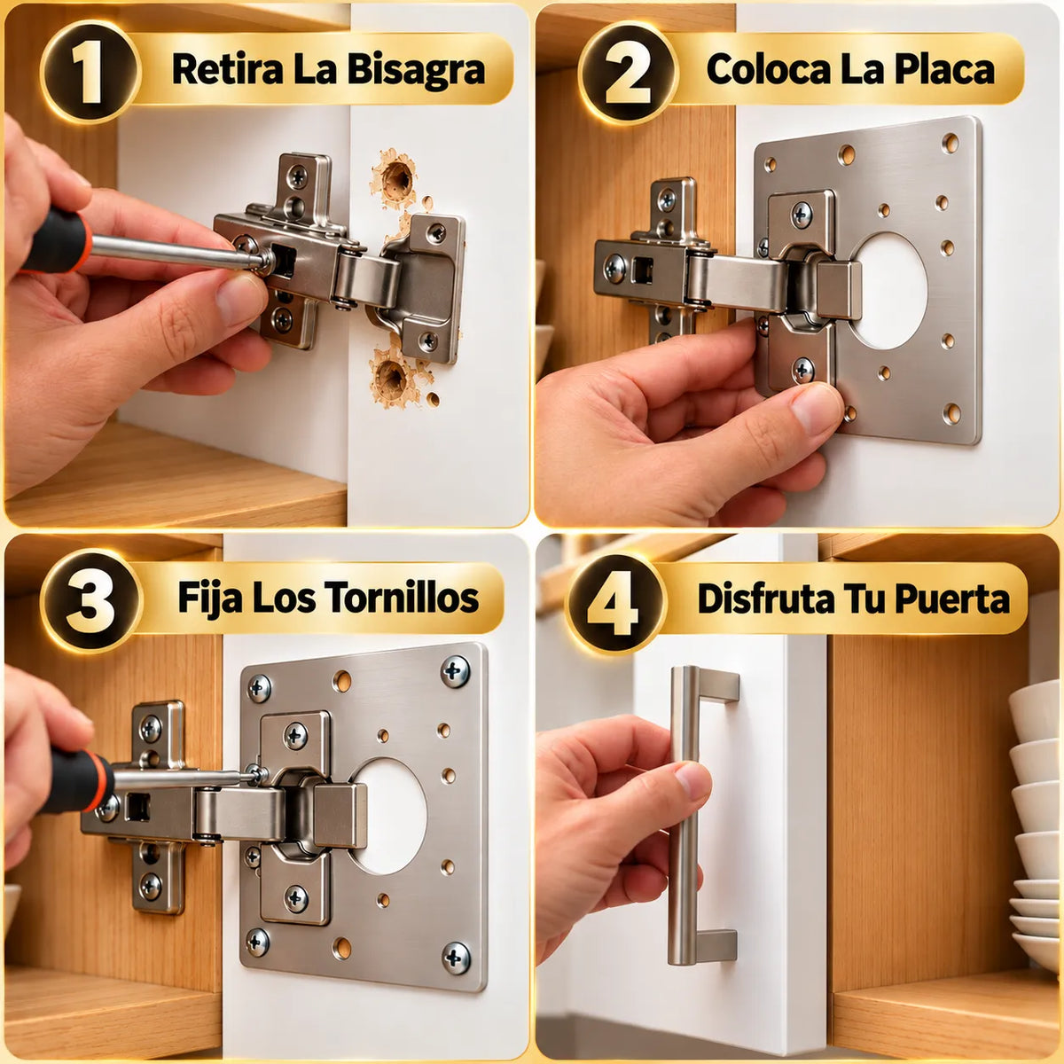 Reparador de Bisagra Premium - Pack x 4