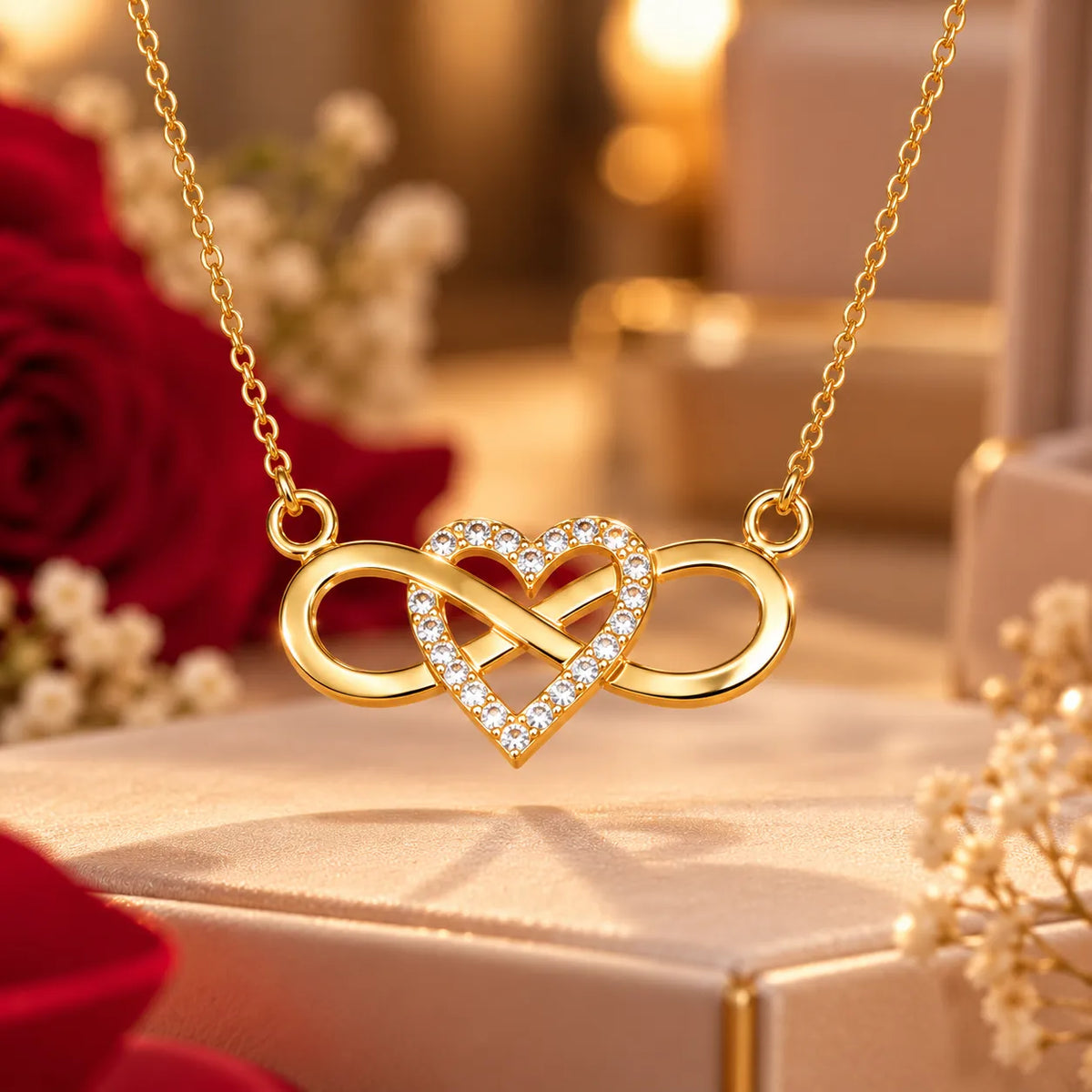 Collar Corazon Infinito