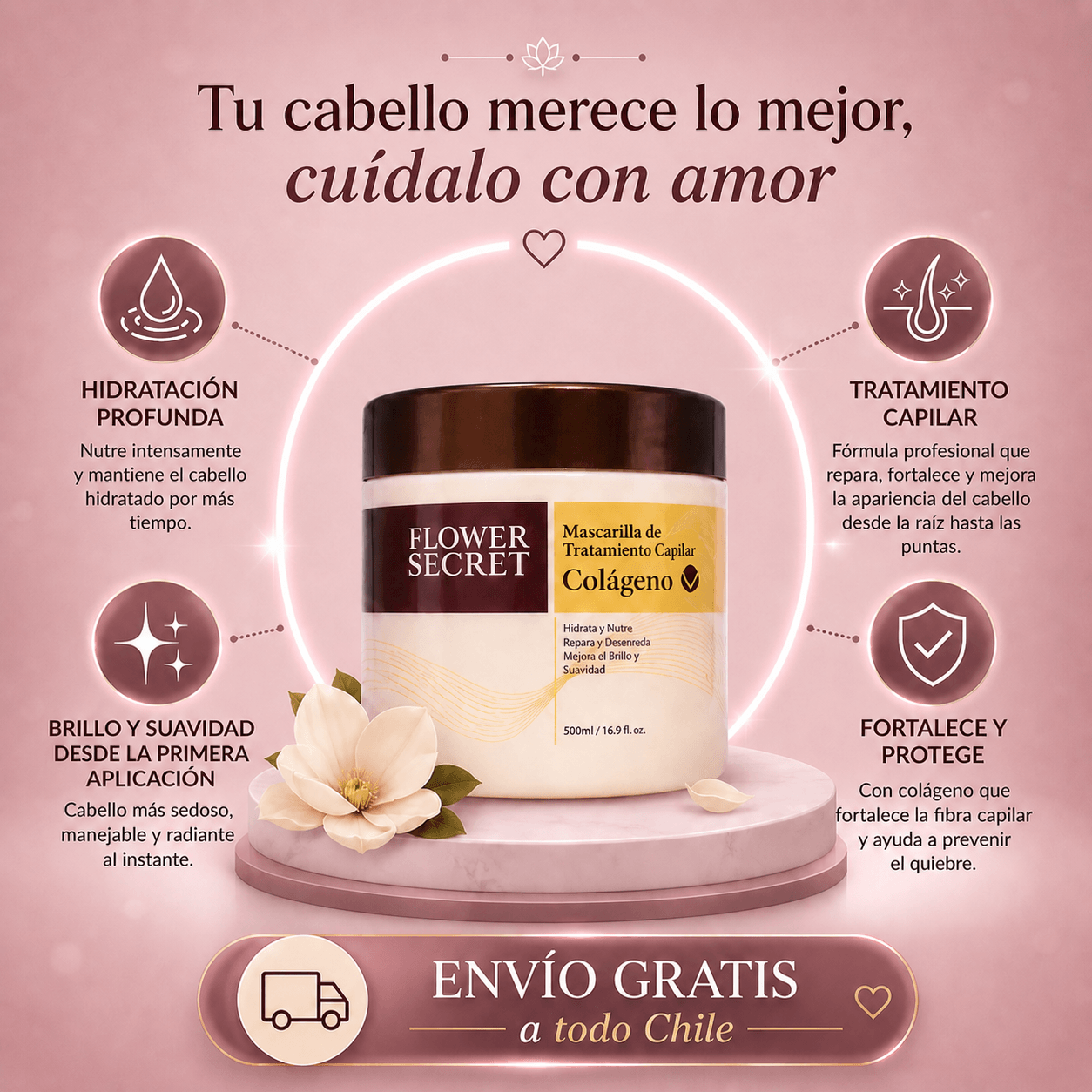 Mascarilla Capilar Colágeno Flower Secret®