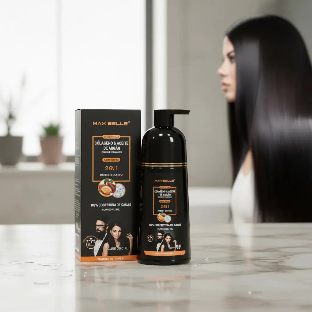 Shampoo Pinta Canas Max Belle® 2 en 1 | Lava y Tiñe