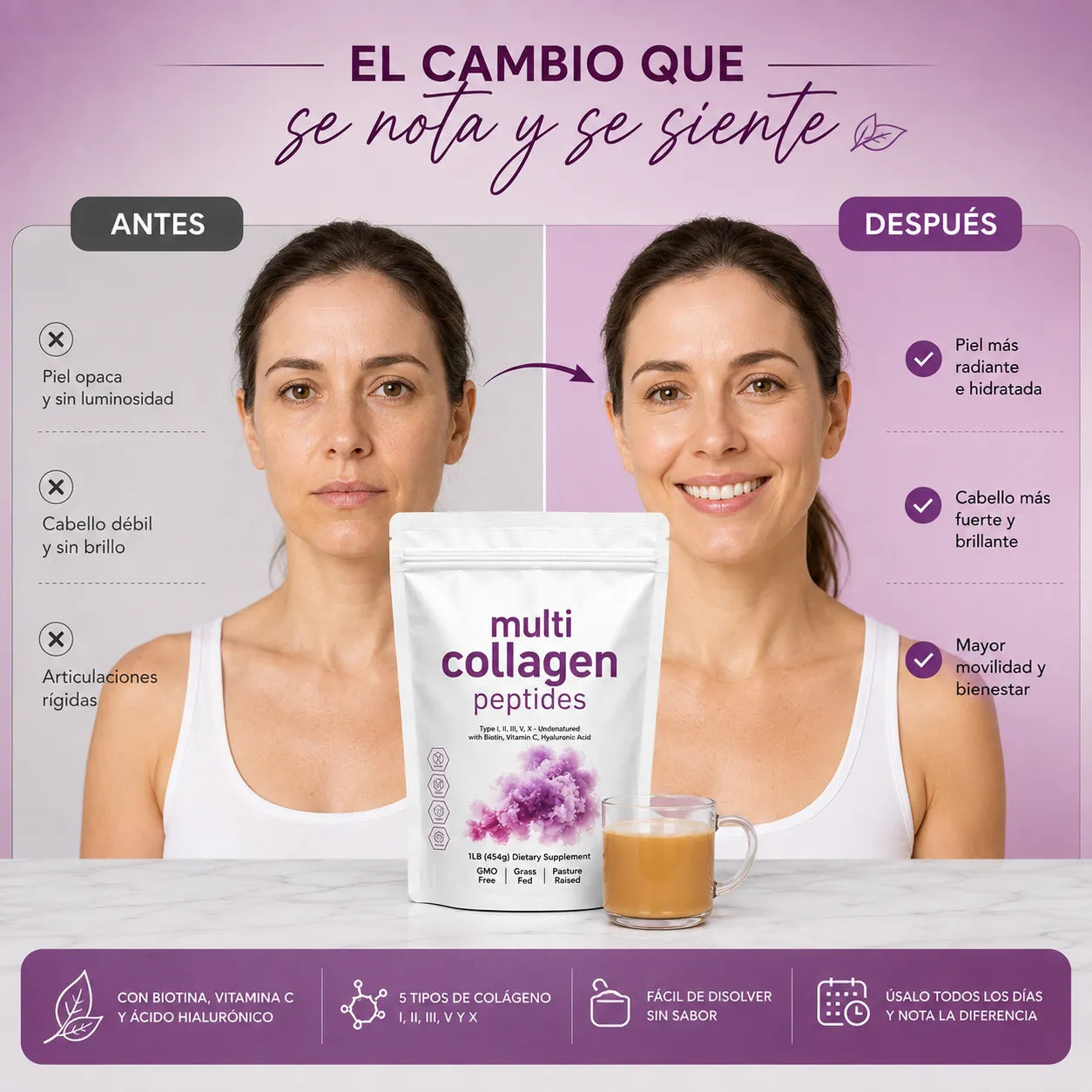 Multi Collagen Péptidos® | Fuerza y Belleza Total